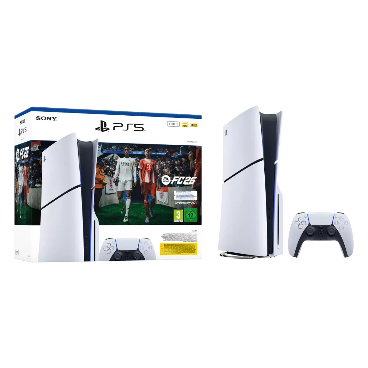 Sony PS5 Slim (CD) + Pack de 26 tarjetas EA Sports FC