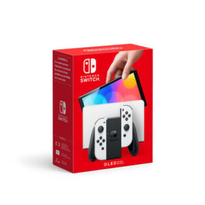 Nintendo Switch con base y mandos Joy-Con blancos