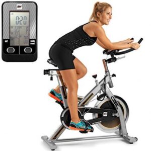 Bicicleta estática BH Fitness Jet Bike H9158RF, incluye soporte para tablet.
