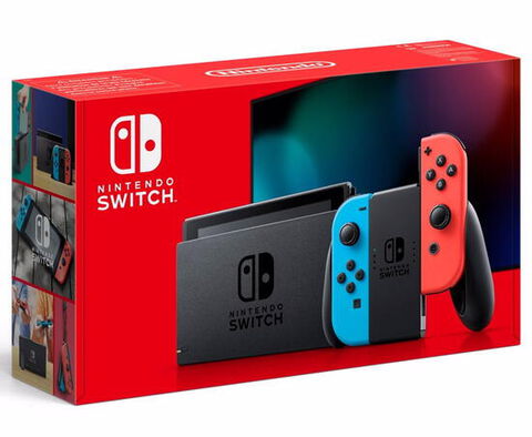 Nintendo Switch 1.1 con 1 Joy-Con rojo neón + 1 Joy-Con azul neón