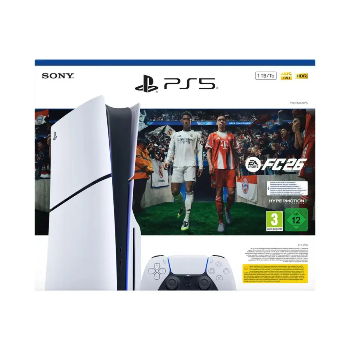 Sony PS5 Slim (CD) + Pack de 26 tarjetas EA Sports FC - Image 2