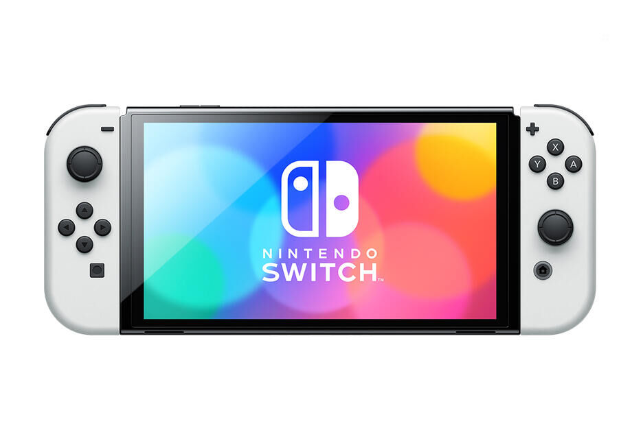 Nintendo Switch con base y mandos Joy-Con blancos - Image 2