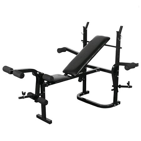 Banco de entrenamiento + soporte para pesas, juego de mancuernas de 120 kg - Image 2