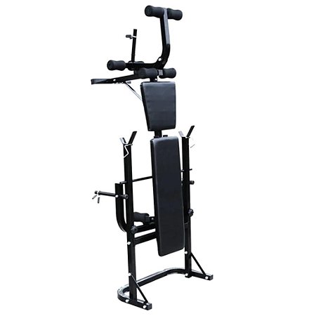 Banco de entrenamiento + soporte para pesas, juego de mancuernas de 120 kg - Image 3