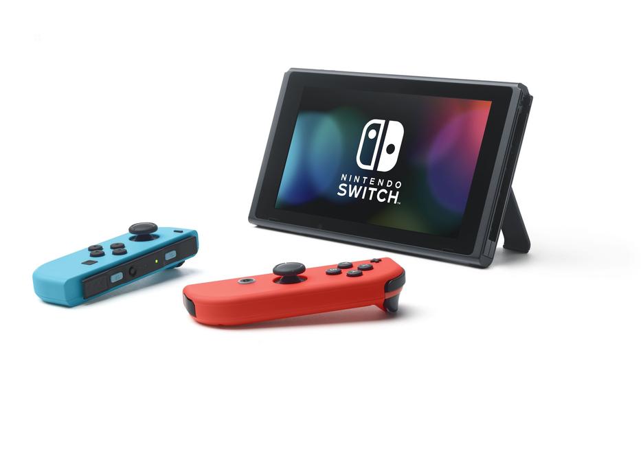 Nintendo Switch 1.1 con 1 Joy-Con rojo neón + 1 Joy-Con azul neón - Image 2