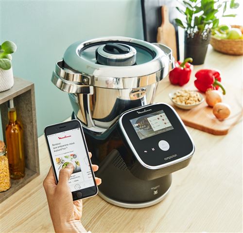 Robot cuiseur moulinex i-companion touch pro xl hf93d810 1550 w noir - Image 4