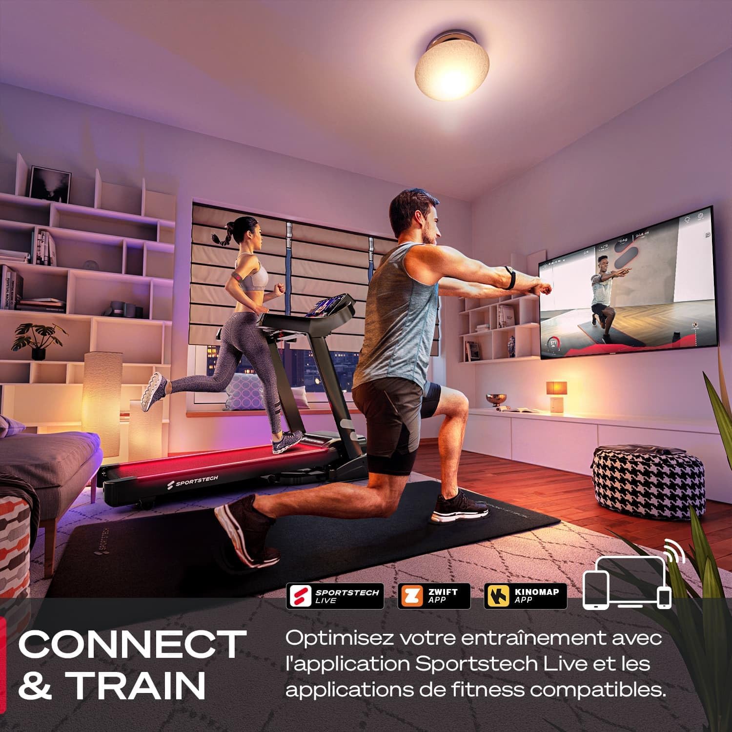 Cinta de correr profesional Sportstech F37s con 1 año de aplicación STL incluida. - Image 5