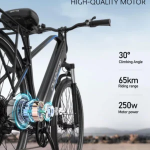 Bicicleta Eléctrica DUOTTS C29 Lite 250W Cumple Normativa UE 36V 13Ah Largo Alcance Ruedas Finas 27.5" 700C*42C Viajes Urbanos