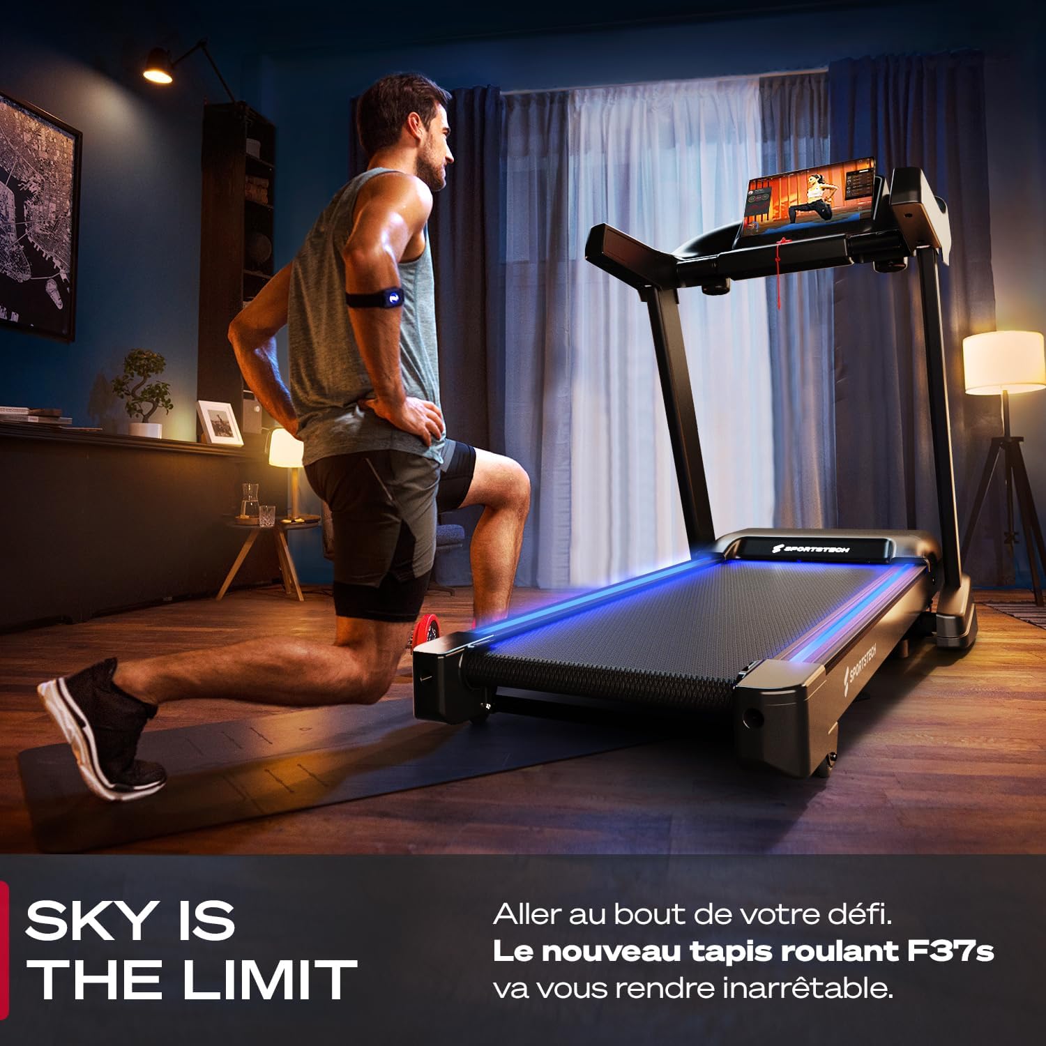 Cinta de correr profesional Sportstech F37s con 1 año de aplicación STL incluida. - Image 8