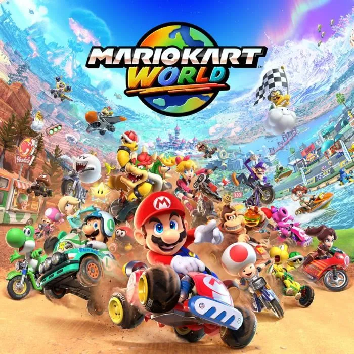 Consola Nintendo Switch 2 azul claro y rojo claro + Mario Kart World (código) - Image 9
